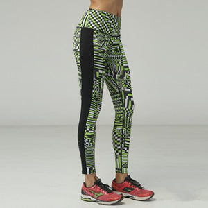 Beautiful pattern yoga leggings - solid Green pattern